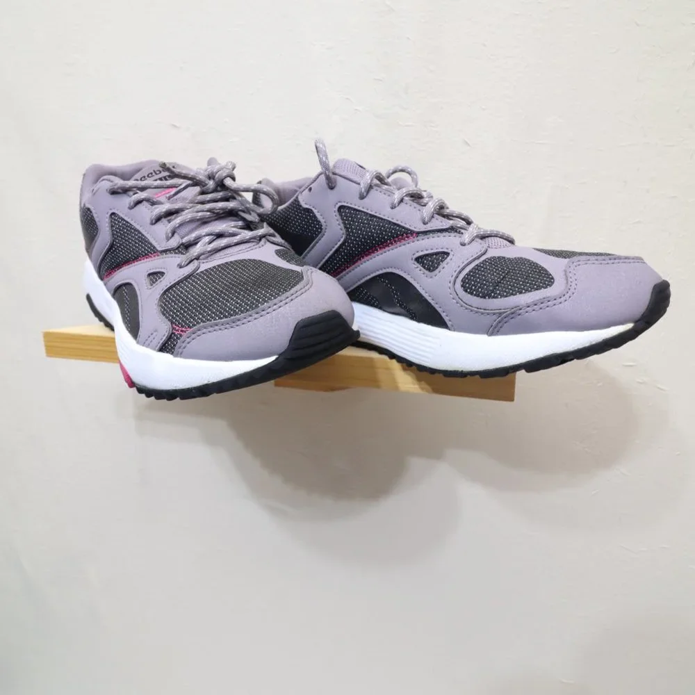 Reebok Trail Shoes Womens 9 Fuel Foam Gray Pink Charcoal White Athletic - Picture 5 of 14